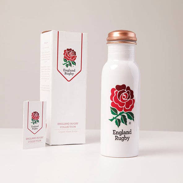 Tilnar Art - Vente Bouteilles d'eau - Bouteille d'eau en cuivre England Rugby 750 ml0