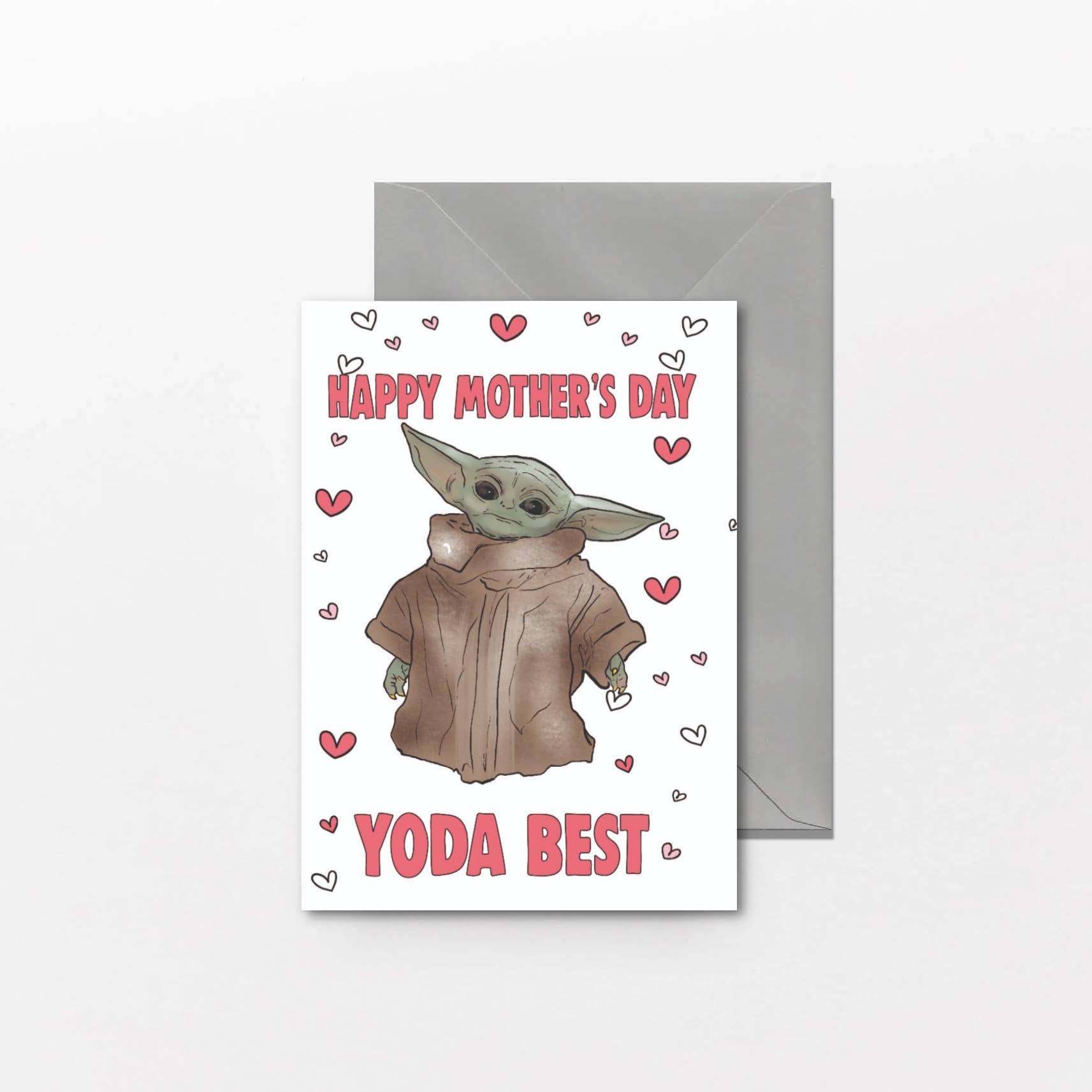 Cheeky Chops Cards & Wanky Candles - Wholesale Mother's Day Card - Mother's Day Yoda Best Card for Mum, Stepmum