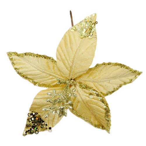 LA RUTA DE LAS IMPORTACIONES SL – wholesale Christmas decoration – DECORATIVE CHRISTMAS FLOWERS 26*28CM0