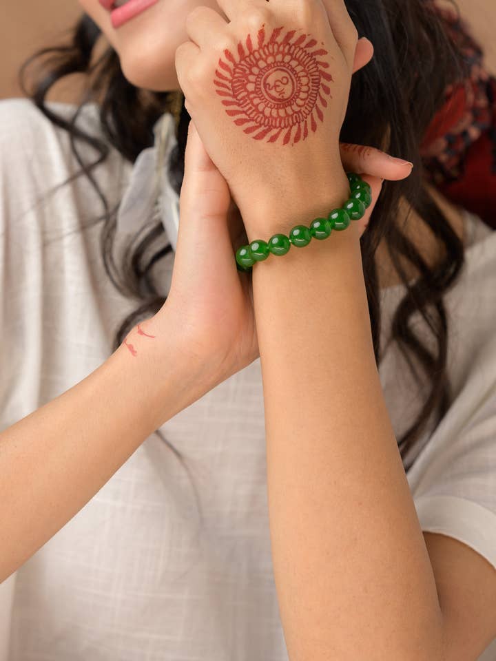 Jade Bead Bracelet for wholesale by Henna Shoppe