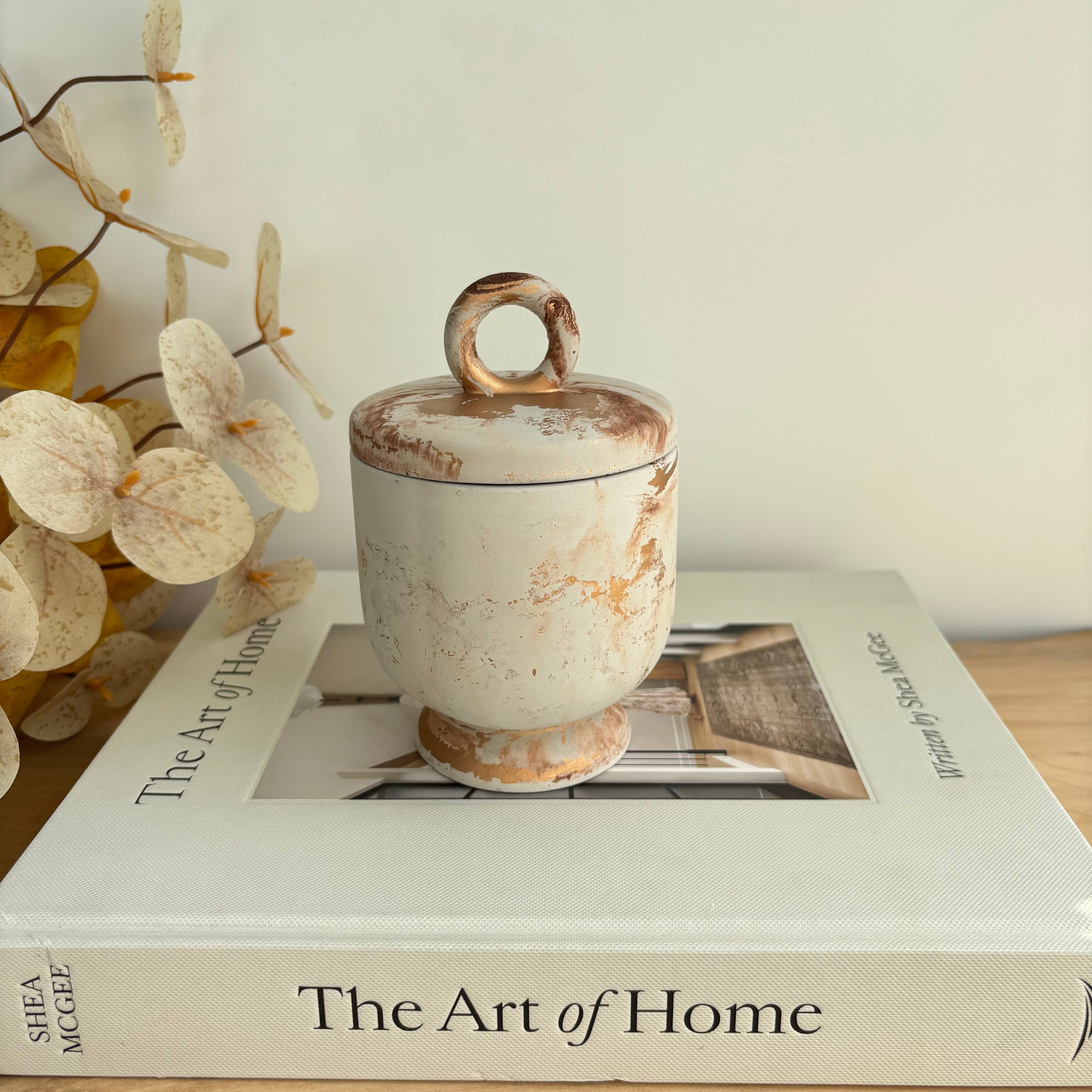 Fancy Concrete - Vendita all'ingrosso Barattoli decorativi - Calista vaso in cemento | Portacotone1