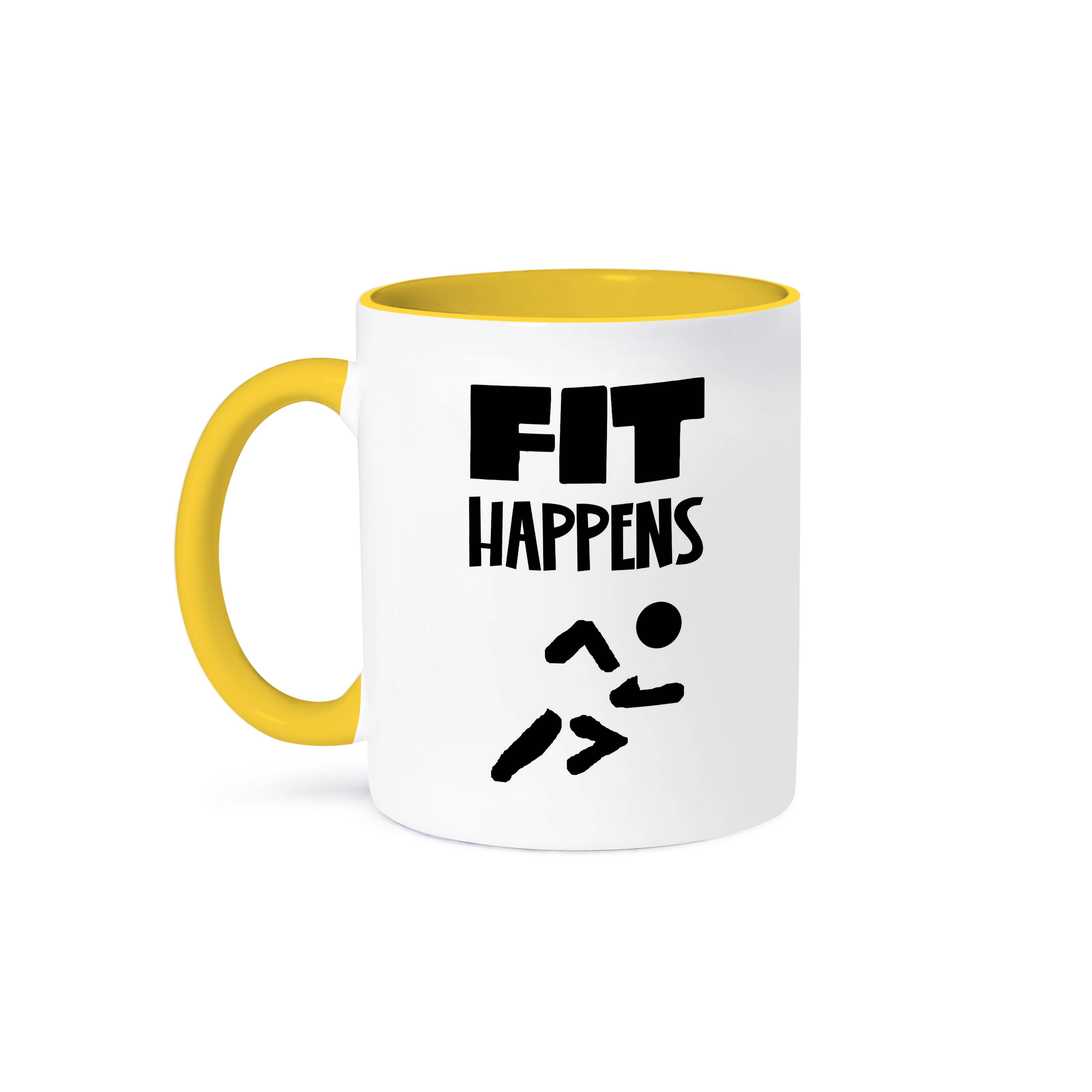 3dRose - Wholesale Coffee Mug - 3dRose, Cool Funny Fit Happens Running Jogging Sports Pun, Mug0