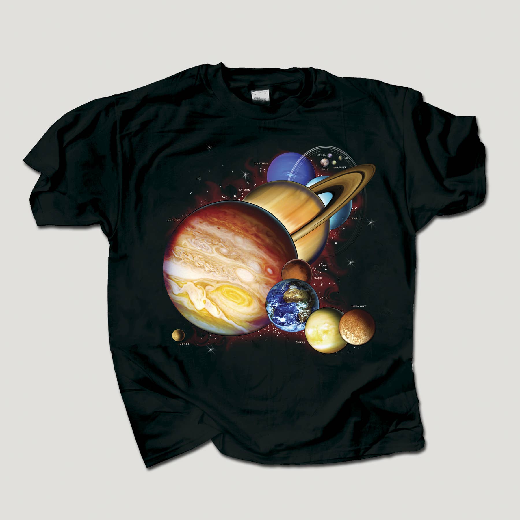 Wholesale Planets Dwarf Planets 100% HW Cotton Youth T-shirt for