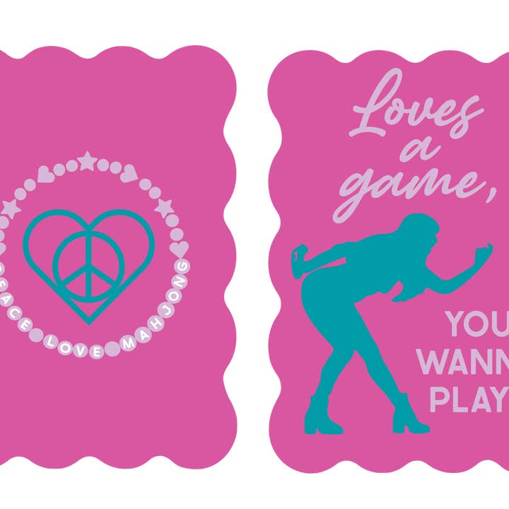 Peace Love Mahjong - Wholesale Card Game - Mahjong Tile Shufflers (Set of 2)9