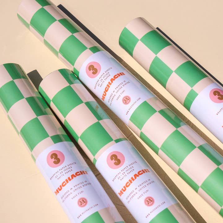 Muchachi - Wholesale Wrapping Paper Roll - Limón Wrapping Paper - Roll of 3 Sheets 3