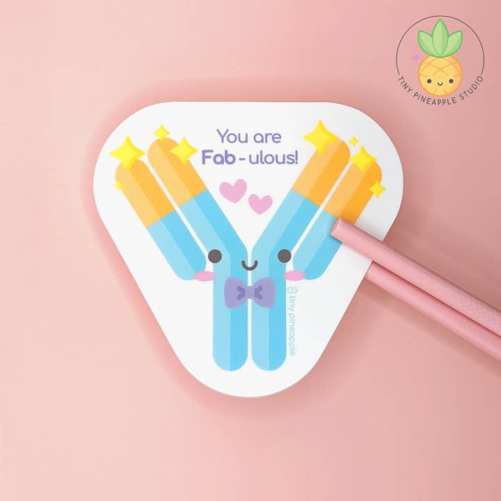 Tiny Pineapple Studio - Vente Autocollant - Autocollant en vinyle à base d'anticorps : « You Are Fab-Uulous ! » Petit ananas S