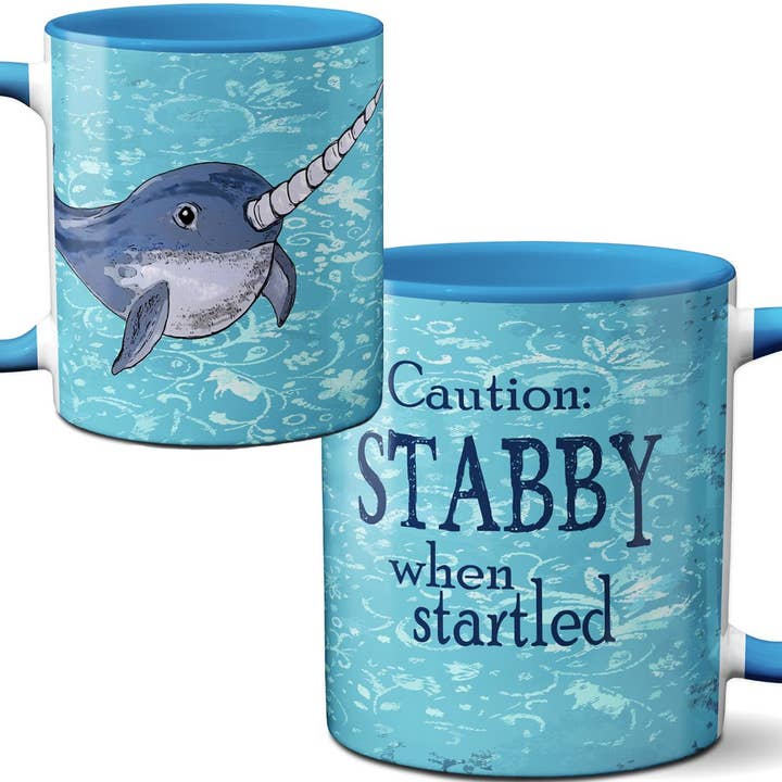 Stabby Narwhal Mug for wholesale by Pithitude