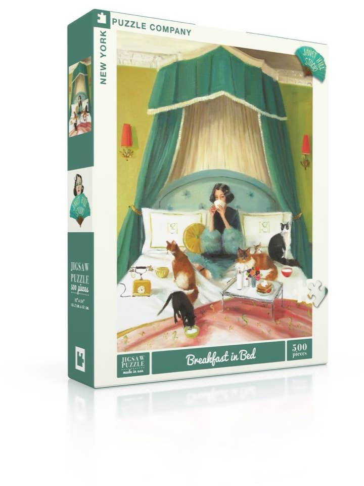 Breakfast in Bed - 500 Piece Jigsaw Puzzle for wholesale by New York Puzzle Company