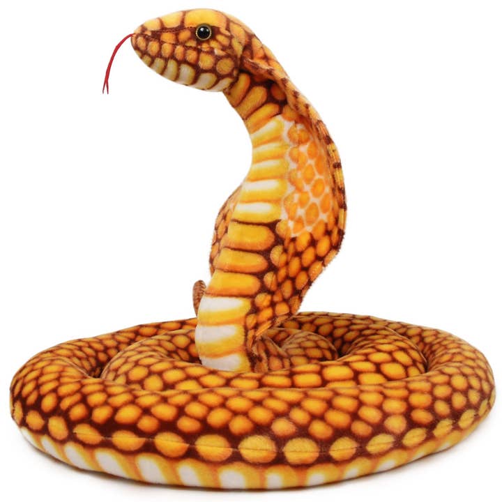 Qamra The Queen Cobra | 102 Inch Stuffed Animal Plush for wholesale by VIAHART Toy Co.