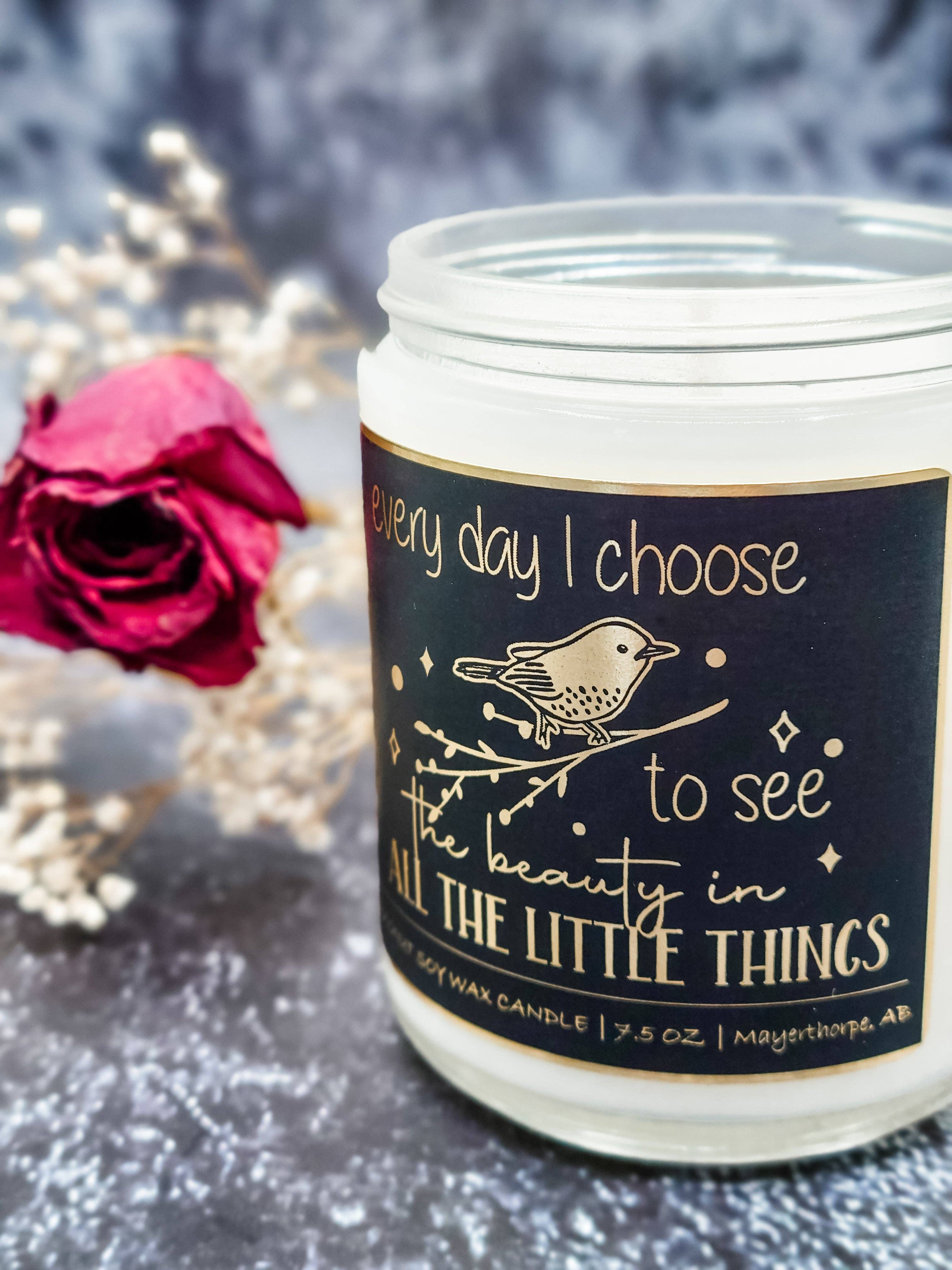 Dark Horse Handcrafted - Wholesale Jar/Filled Candle - Affirmation Candles, 100% Natural Coconut Soy, 7.5 oz1
