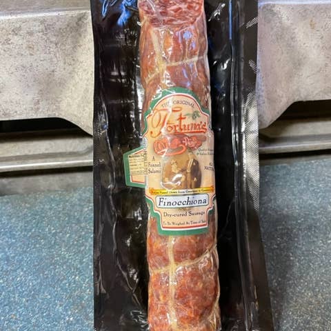 Fortuna's Sausage Co, LLC - Wholesale Salami - Finocchiona - Tuscan Salami nitrate free CASE of 12 sticks