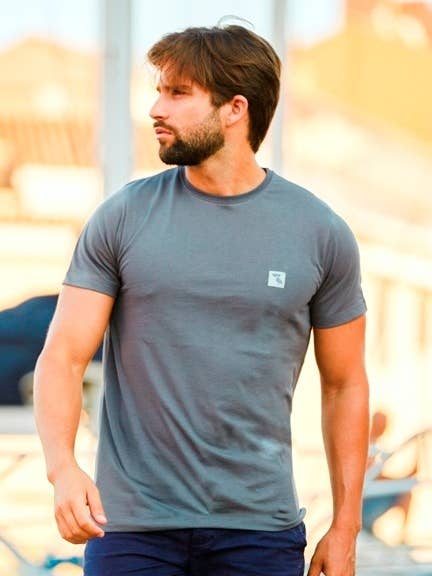 T-SHIRT CINZA OCEAN CLUB por atacado de LPKN