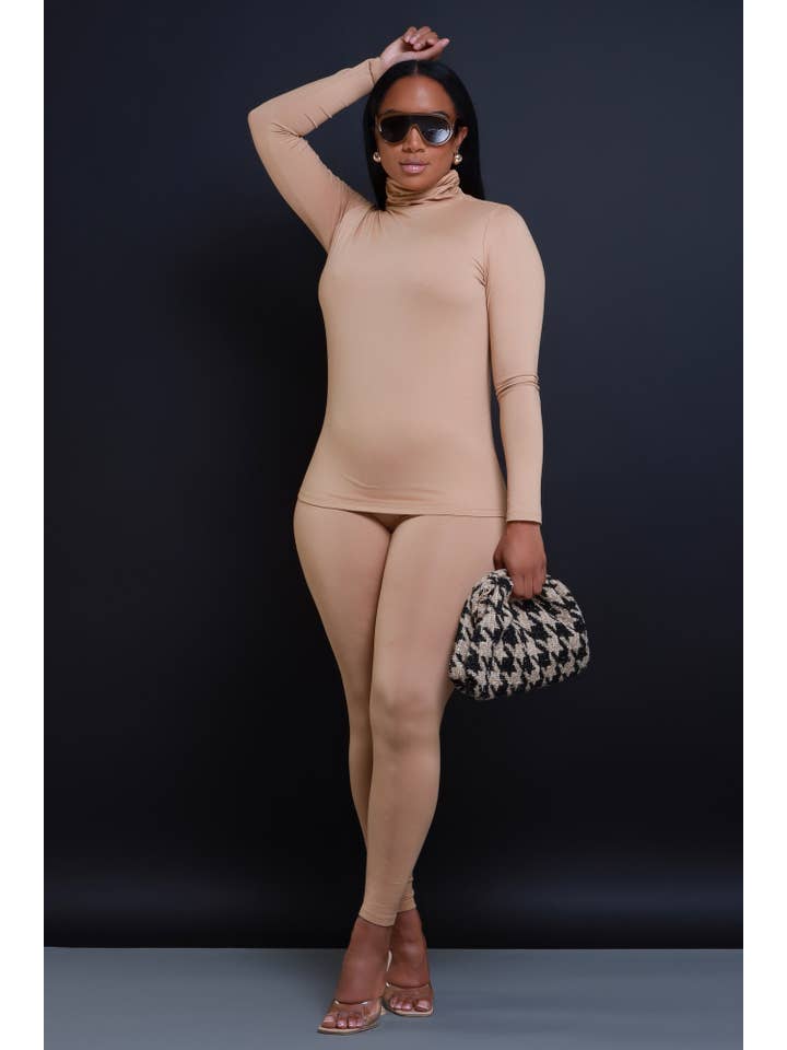 5besties inc - Wholesale Top & Pant Set (NOT Loungewear) - Women's - TURTLE NECK TUNIC AND LEGGINGS SET7