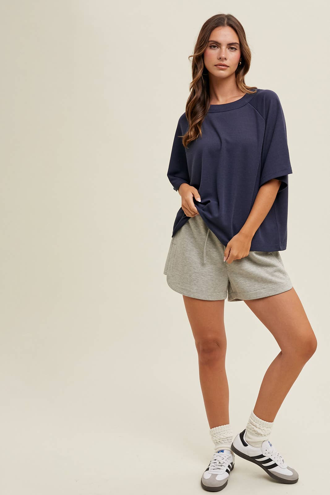 Wishlist Apparel – Großhandel Strickoberteil – Damen – BOXY-TOP MIT WAFFELMUSTER//WL24-93955