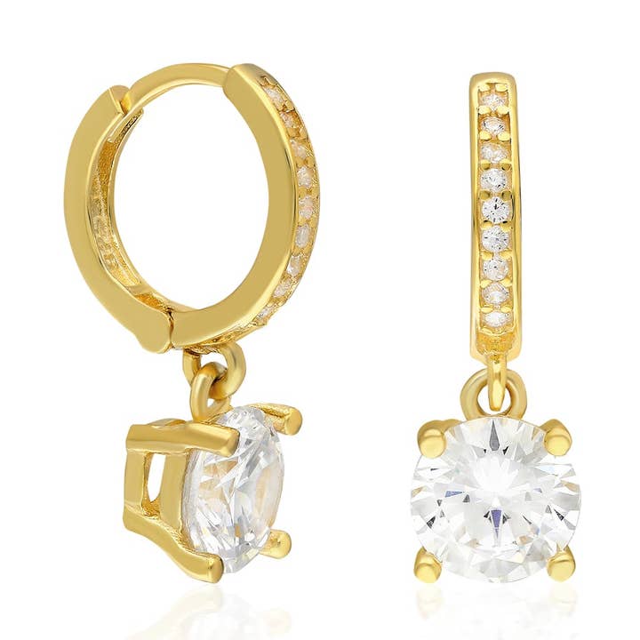 Orecchino a Goccia con Pietra da 5 mm per la vendita all'ingrosso da parte di Glamie Jewelry