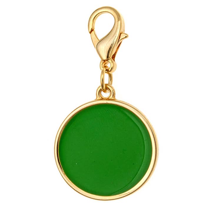 Fornash - Wholesale Individual Charm/Pendant - Monogram Gold Enamel Disc10