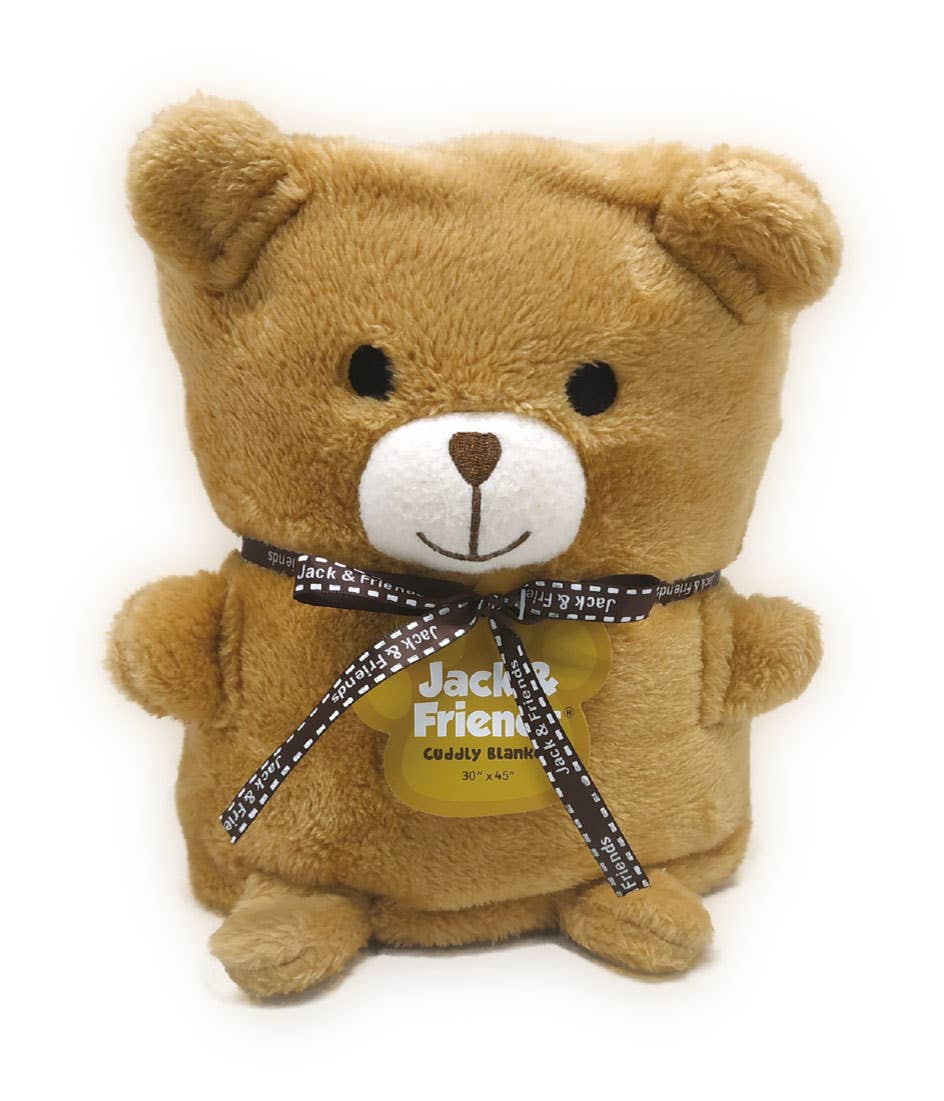 One & Only Creations, Inc. - Jack & Friends – Engroshandel Hyggetæppe - Baby – Bamse Cuddly Tæppe