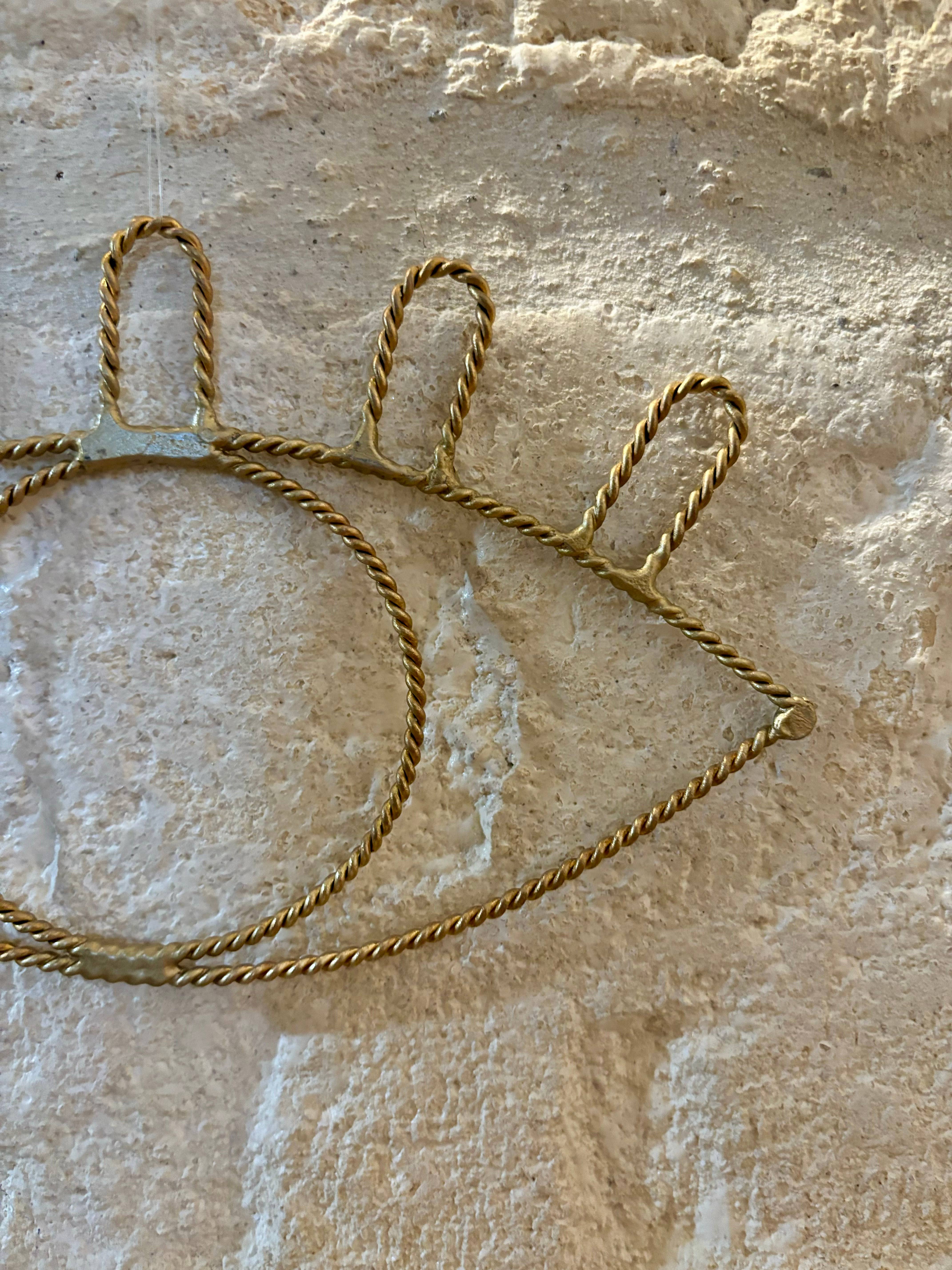 BAHIA HOME - Venta al por mayor Papel pintado 3D - Ojo Caracas de alambre de latón retorcido4