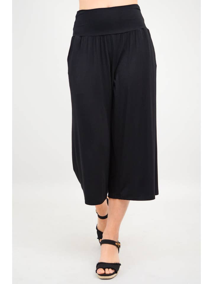 Blue Sky Clothing Co LLC - Wholesale Pants - Women's - Gaylene Capri, Black, Bamboo6