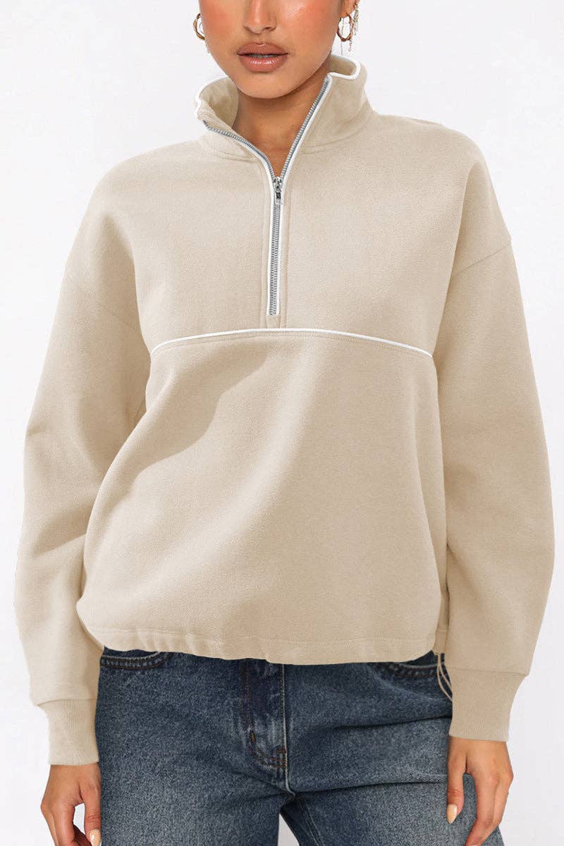 Mccolin - Wholesale Sweatshirt - Women's - Quarter-Zip Casual Sweatshirt8