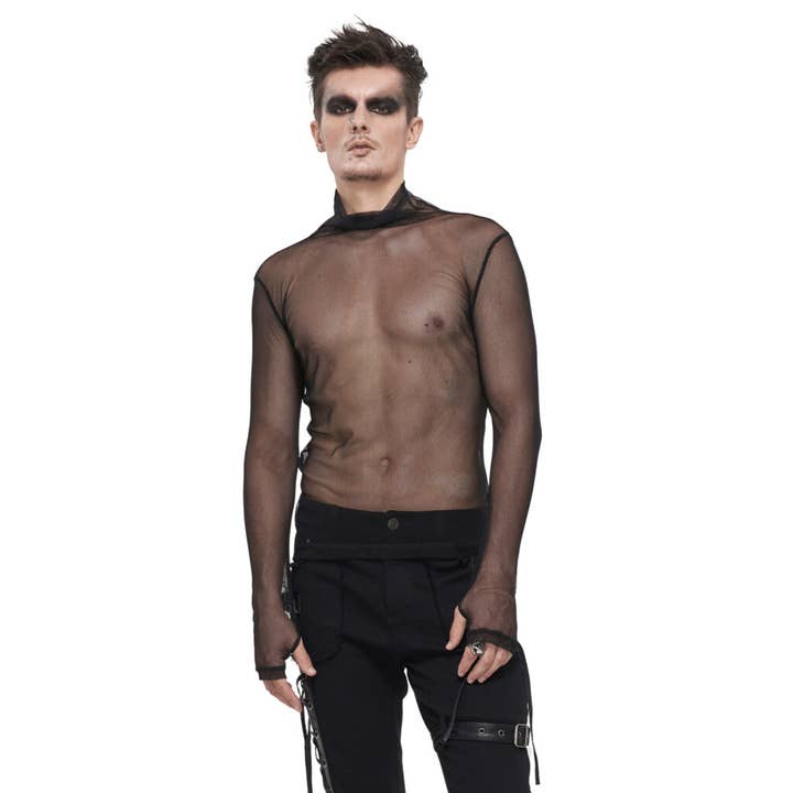 TT188 - Long Sleeve See Through Top for wholesale by Western Fashion