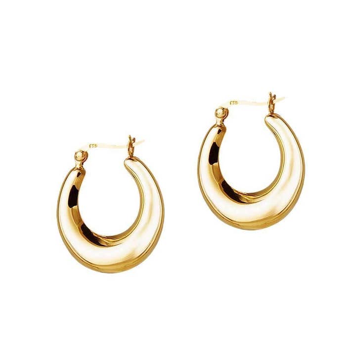 Juulry - Venta al por mayor Pendientes de aro - Aros indios grandes de plata