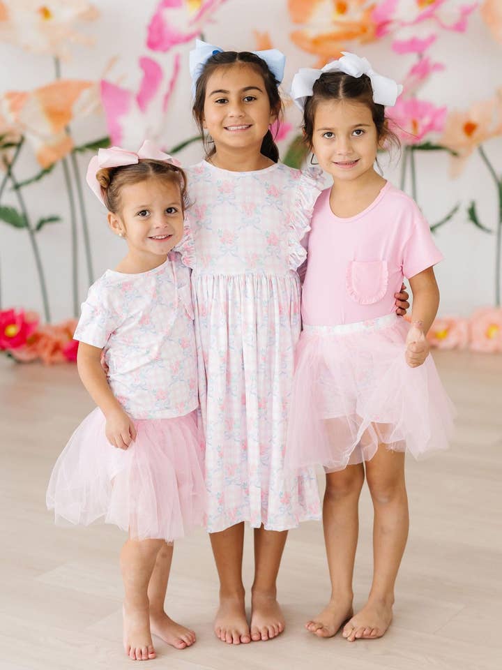 Mila & Rose - Wholesale Tutu - Kids - Ribbons & Roses Tutu Shorts