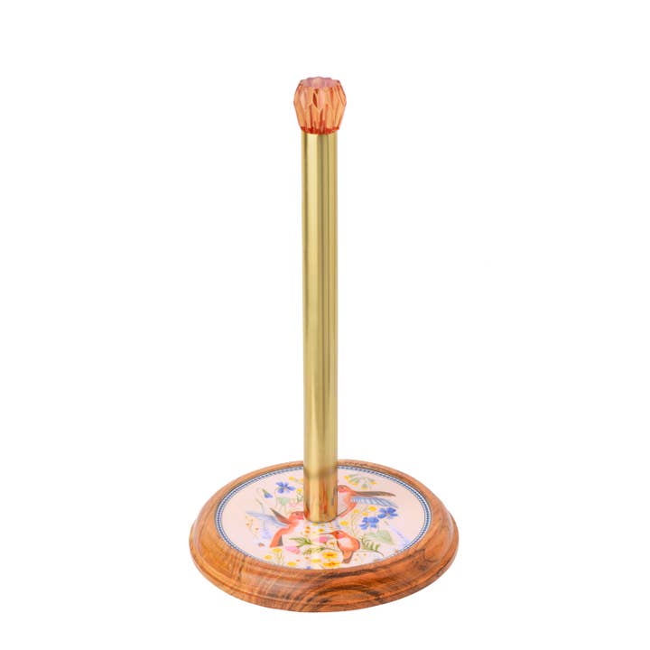 Songbird Garden Enamel Paper Towel Holder for wholesale by Tiramisu