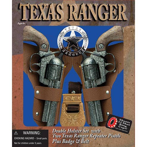 Parris Toys - Wholesale Classic Toy - Kids - TEXAS RANGER DOUBLE HOLSTER SET