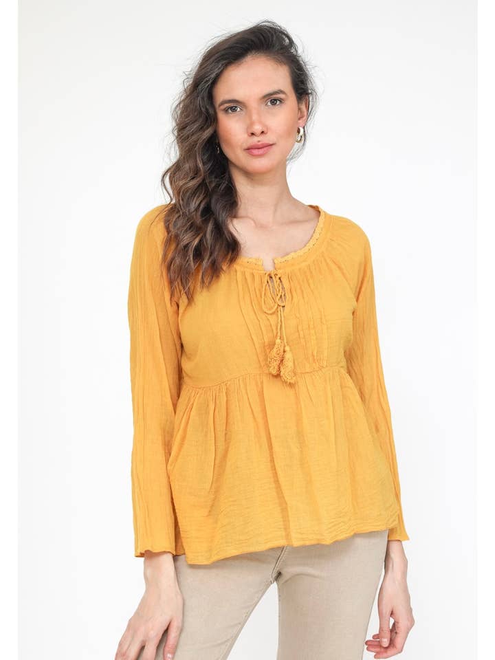 LINEN & COTTON HOUSE - Wholesale Blouse - Women's - 10074 SPRINT SUMMER CLOTHING COTTON BLOUSE8