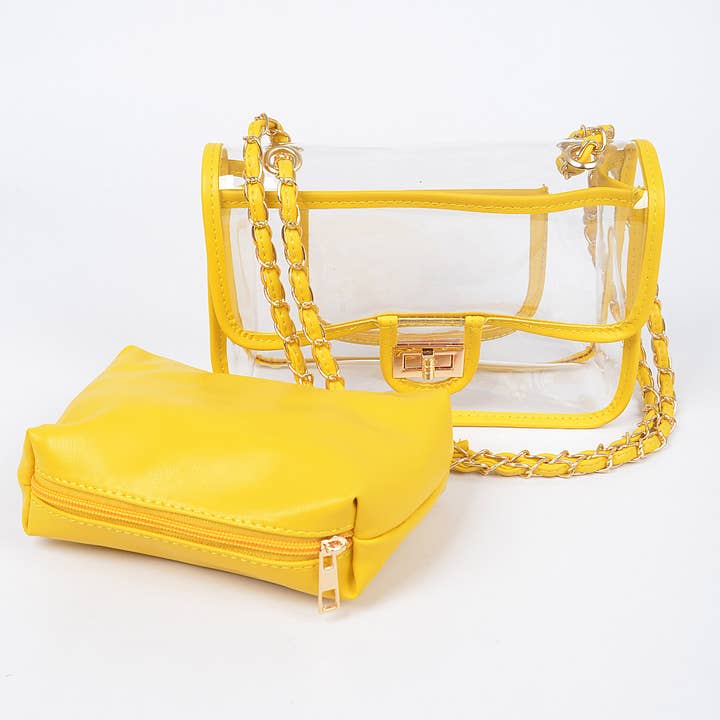 3AM BY H&D ACCESSORIES - Wholesale Crossbody Bag - Women's - Transparent Crossbody Bag W/pouch11
