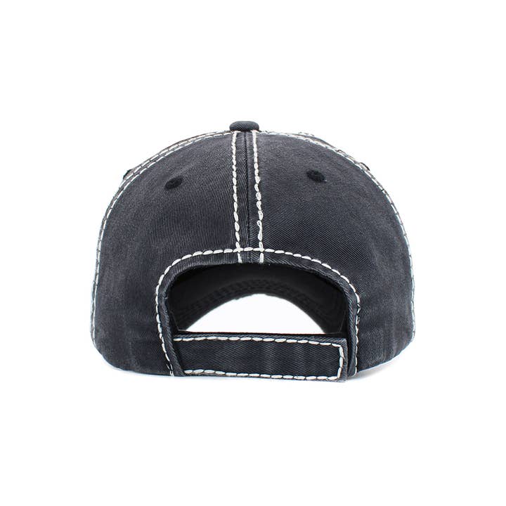 Hana - Wholesale Baseball Cap - Women's - God Bless America Washed Vintage Ballcap4