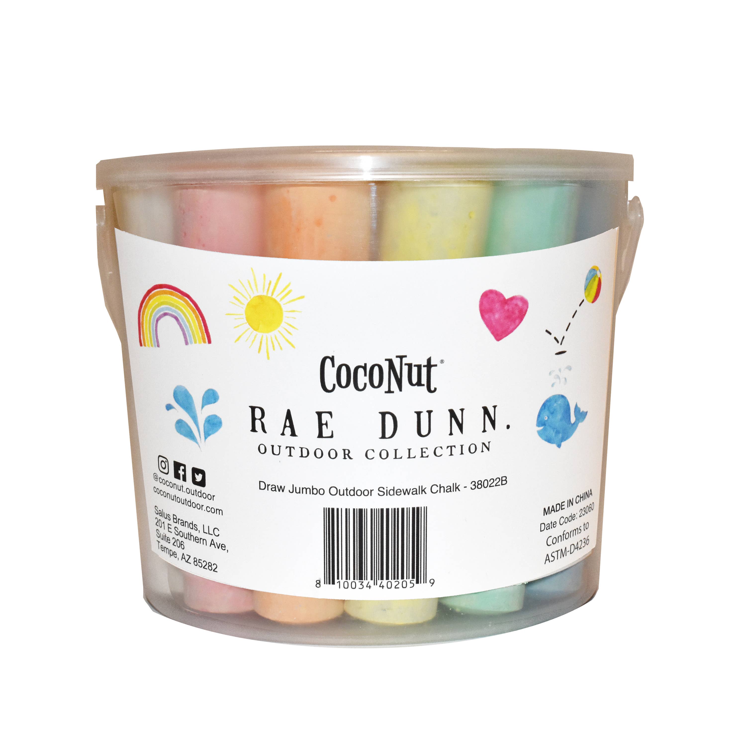 Coconut Outdoor - Venta al por mayor Tizas - Rae Dunn - Tiza Jumbo Outdoor Acera - DRAW.3