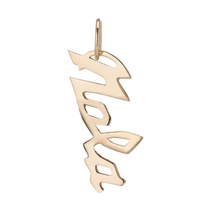 NOLA Script Pendant for wholesale by Rahya Jewelry Design
