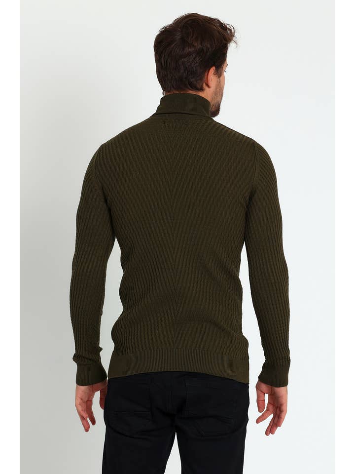 JU GROUP - Wholesale Knit Sweater - Men's - 1640 - MEN'S TURTLENECK SWEATER5