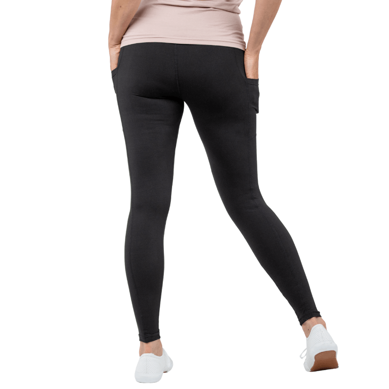 Natopia - Wholesale Athletic/Lounge Leggings - Women's - Black Deluxe Pocket Leggings2