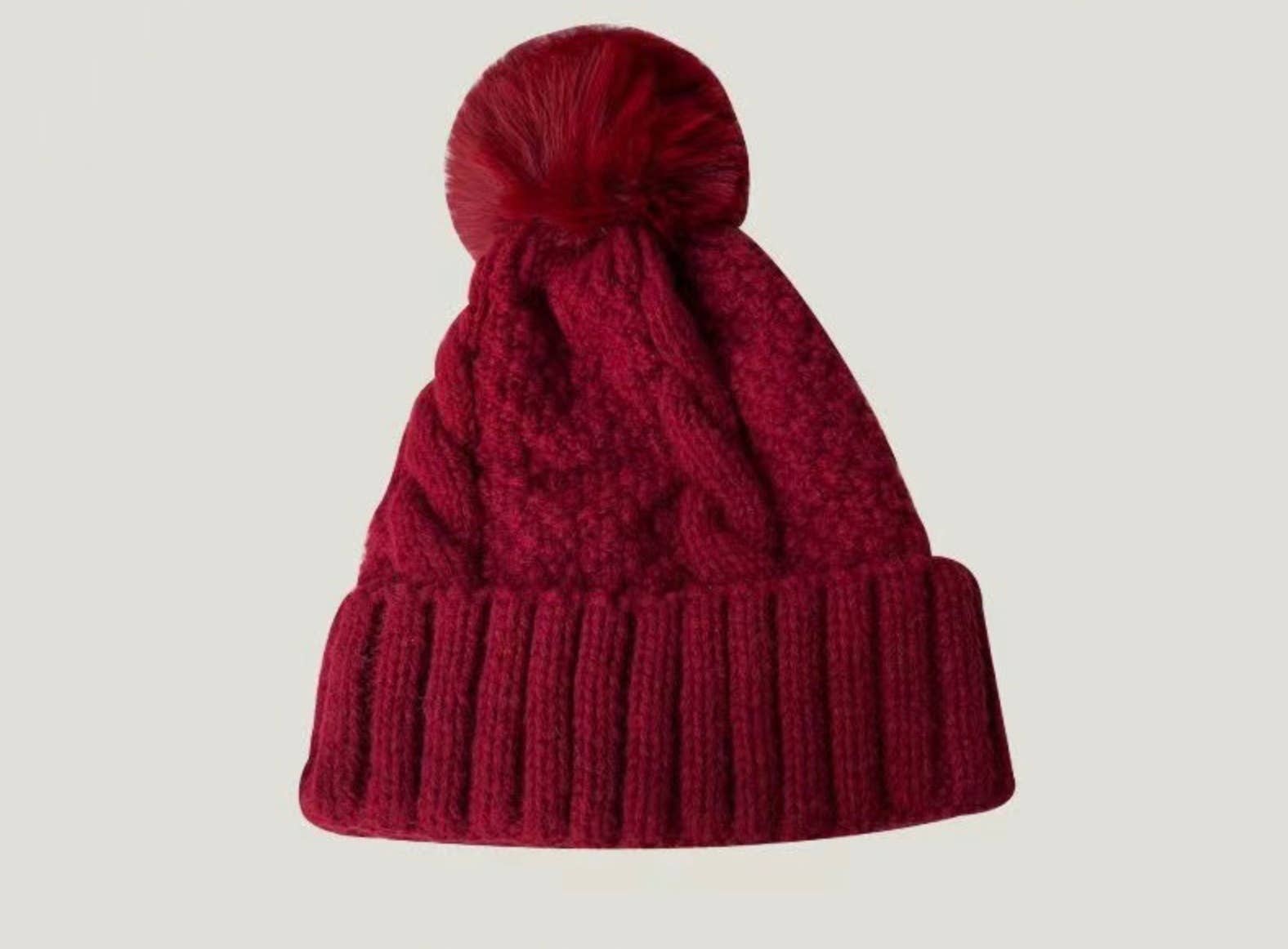 LoveLina - Wholesale Beanie - Women's - Fuzzy Knitted Pom Beanie Hats - JINSA6