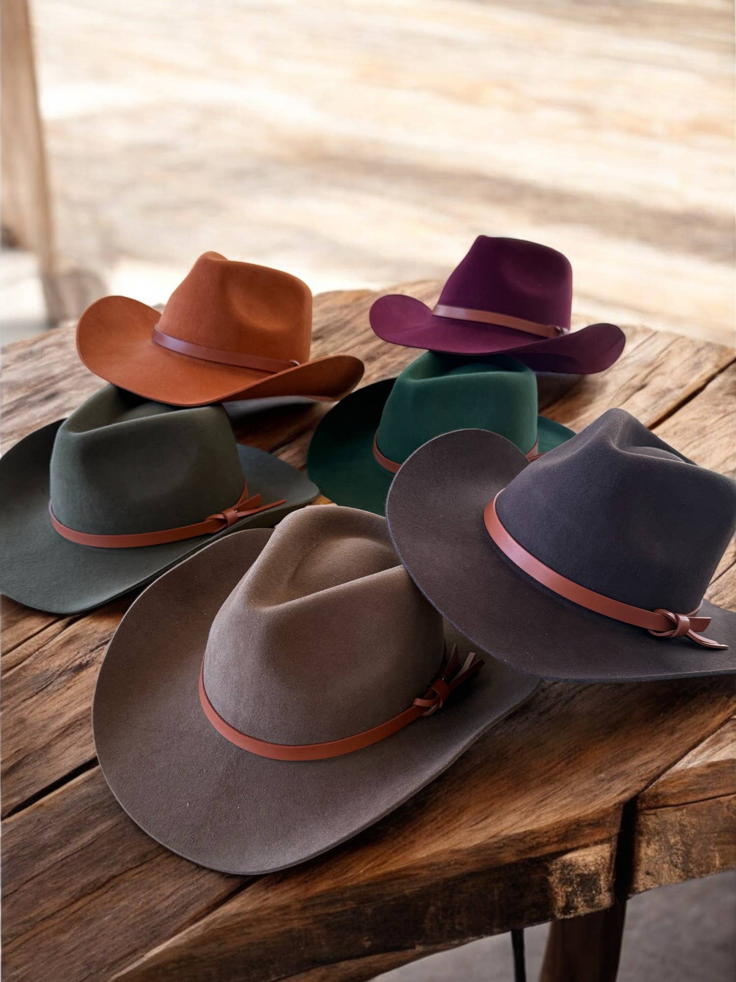 Bella Betty - Vente Chapeau de cowboy – femme - Chapeau de cowboy en laine australienne de qualité supérieure avec bande en cuir14