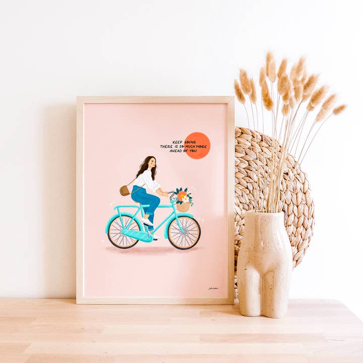 Cykeltur Print för wholesale av Julia Kestner Designs