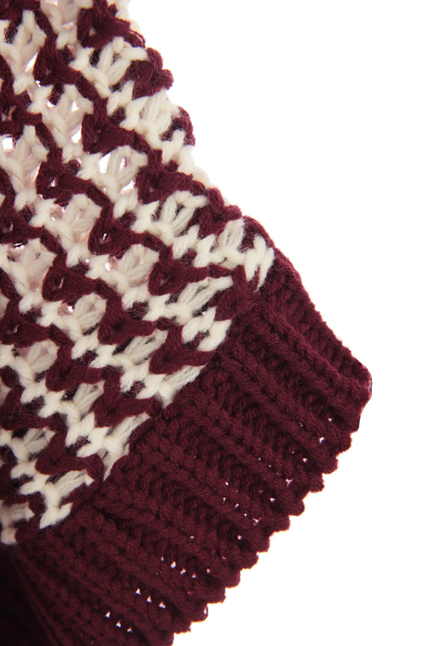 Suhkasana - Wholesale Knit Sweater - Women's - Red Striped Slouchy Knit Sweater with 3/4 Draped Sleeves18