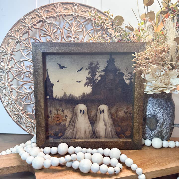 The Broken Board - Wholesale Art Print - Ghost buddies, framed art print, Haunted house5