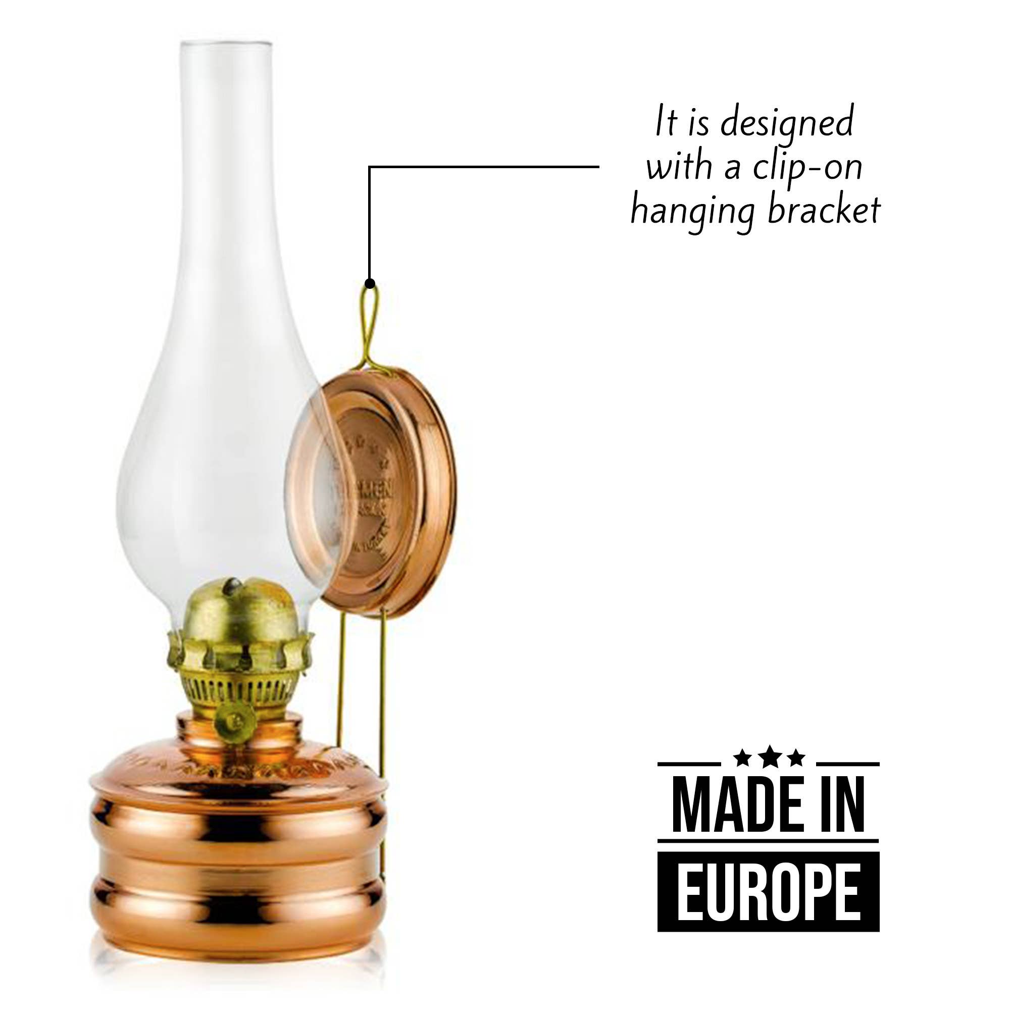 Hakan - Vente Diffuseur d'huile essentielle à chaleur - Lampe à huile murale traditionnelle en cuivre faite à la main4