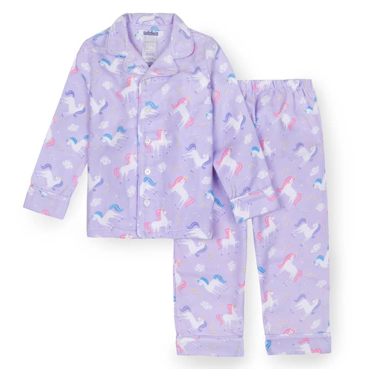 Unicorn Flannel Pajamas for wholesale by Wildkin