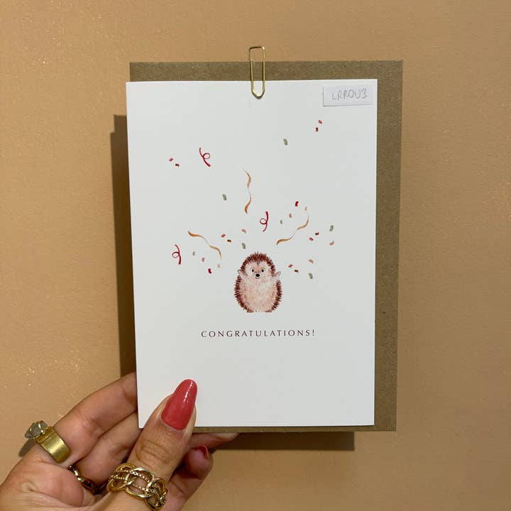 Little Roglets - Wholesale Congratulations Card - Congratulations Card | Hedgehog Card | Cute Cards