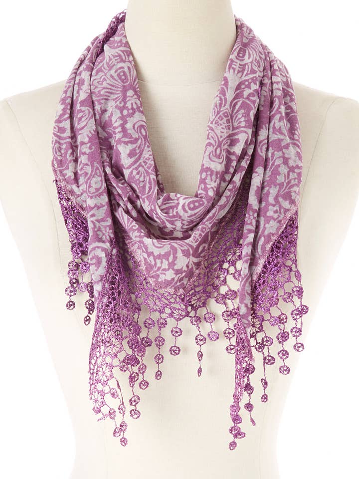 Triangle Lace Shawl(SP43DP) for wholesale by J & X