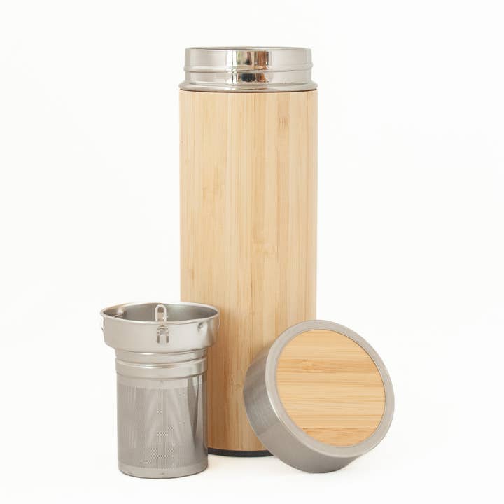 Boulder Tea Company - Wholesale Tea Strainer/Infuser - Bamboo Tea Tumbler2
