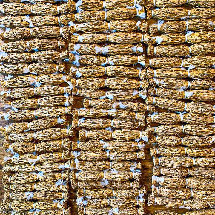 6" Vetiver Root Incense for wholesale by Papa Rozier Farms