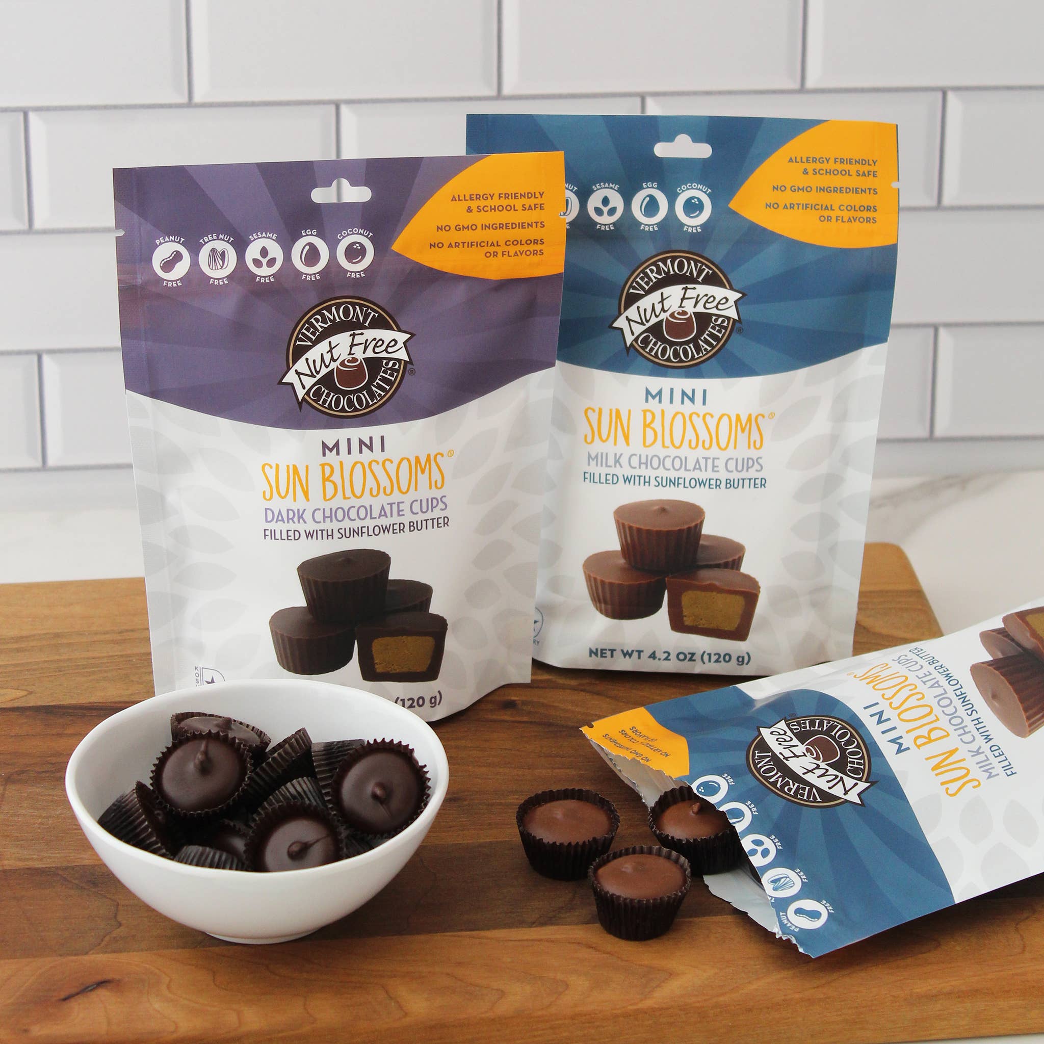 Vermont Nut Free Chocolates - Wholesale Chocolate Covered Sweets - Mini Chocolate Sun Blossoms®3