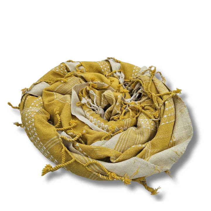 Fibre & Shoot - Venta al por mayor Mantas de sofá - Manta de lana merino pura: amarillo toscano