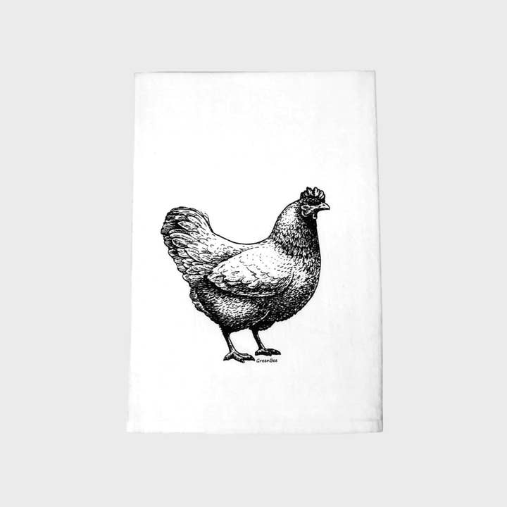 Green Bee Tea Towels - Wholesale Tea Towel - Rhode Island Dish Towel | Tea Towels | Chicken Dish Towels1